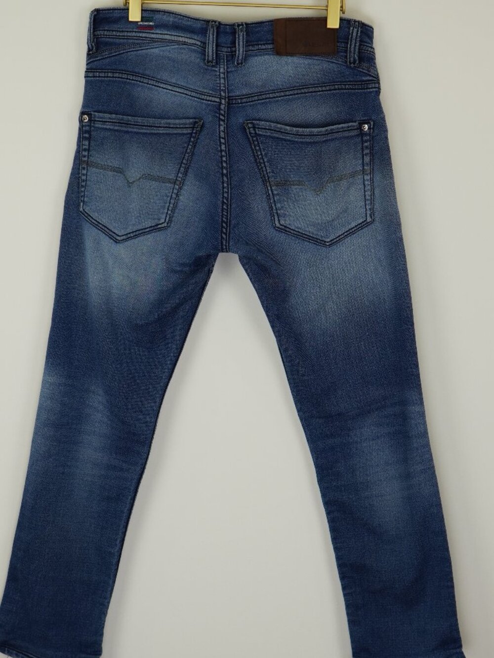 Diesel Made in Italy Faded Slim Straight Jeans Distressed Grunge Denim Sz 30